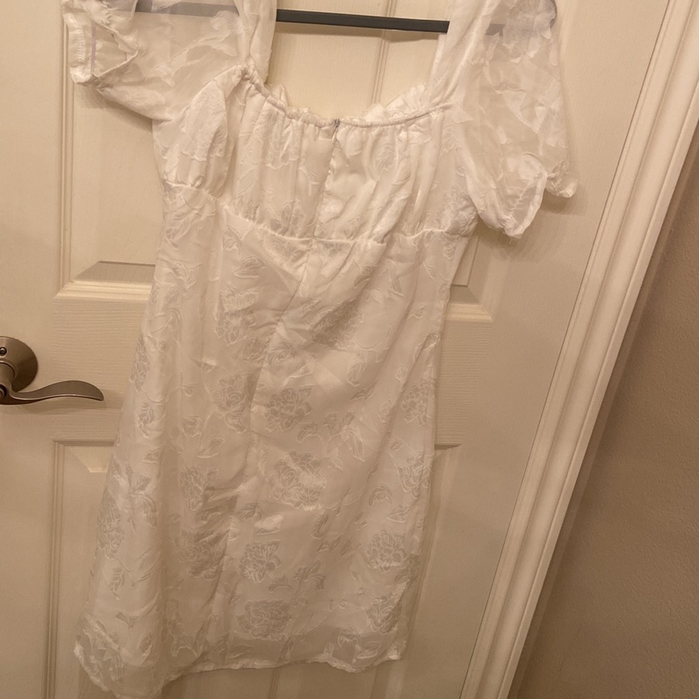 shein white floral dress - Picture 2 of 5